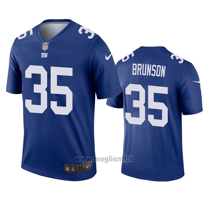 Maglia NFL Legend New York Giants T.j. Brunson Blu